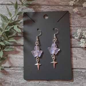 Mine Purple Butterfly Earrings